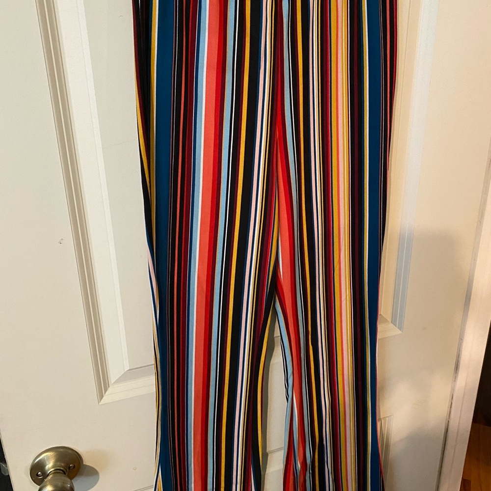 Striped yoga pants